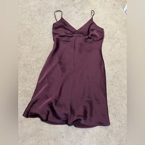 Abercrombie & Fitch Plum Satin Dress